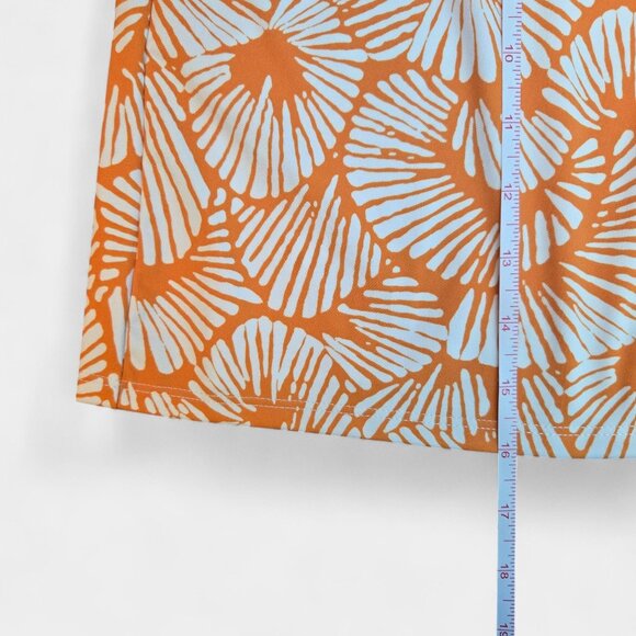 Tommy Bahama Golf Skort Orange White L Pickleball Athleisure Sporty Resort NWT - Picture 10 of 11